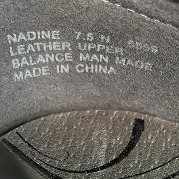 ABEO B.I.O. SYSTEM Nadine‎ Brushed Charcoal Leather Mary Jane Shoe Women’s 7.5 N - Picture 7 of 9